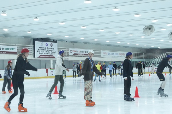 광운대학교, 세계스카우트 잼버리 대원 스케이트 단체 강습 진행
