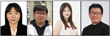 (왼쪽부터) 김민지, 황건덕 박사후 연구원, 종초은 연구교수, 장민 교수
