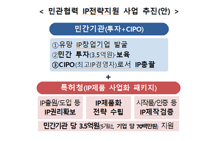 민관협력IP전략지원사업 추진도