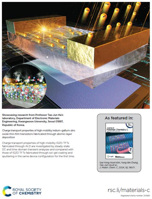 하태준 교수(전자재료공학과) 연구팀, 원자층 증착 기반 고이동도 인듐-갈륨-아연 산화물 박막 트랜지스터의 전하전이 특성 메커니즘 규명