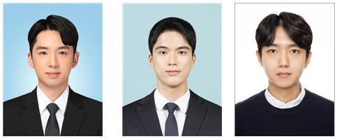  (From left) Jeon Minwoo, Lee Jongmin, Professor Chae Joo-Hyung.