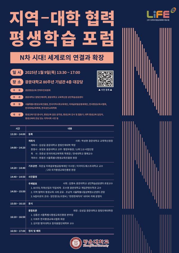 광운대학교, ‘지역-대학 협력 평생학습 포럼’ 개최
