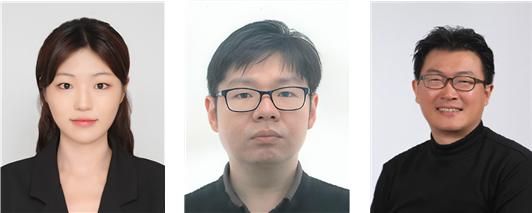(좌측부터) 김연화 석사과정생 (공동 제1저자), 황건덕 연구교수 (공동 제1저자), 장민 교수(교신저자)