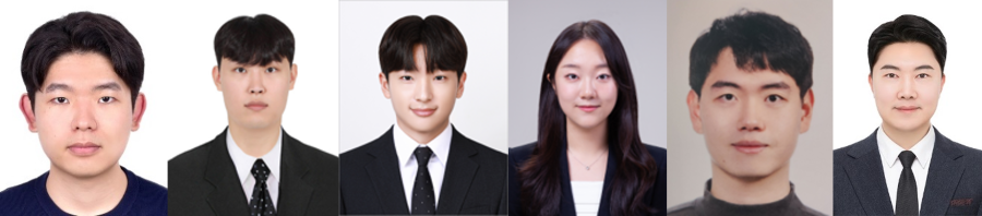 좌측부터 화학공학과 유근웅, 김규영, 임우찬, 이주윤, 박건웅 학생/이기원 교수

