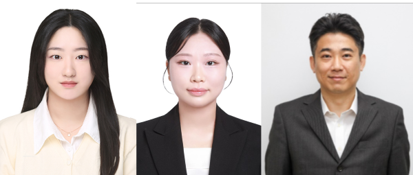 (좌측부터)공동 제1저자 유지영 학부연구생, 황규선 학부연구생/하태준 교수(교신저자)

