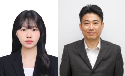(좌)제1저자 학부연구생 최윤서 (우)하태준 지도교수

