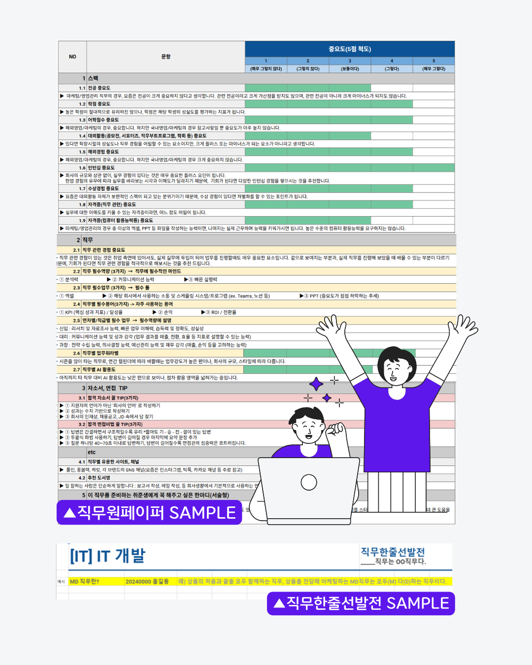 직무원페이퍼 SAMPLE